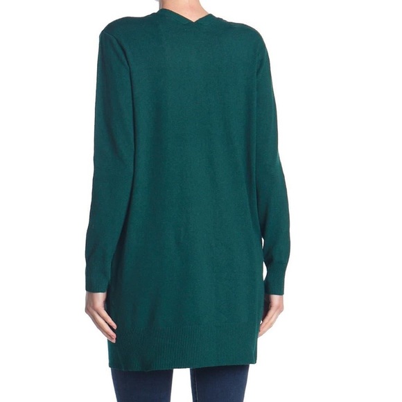 Sweet Romeo Simple Open Drape Pocket Cardigan NWT - Picture 2 of 4